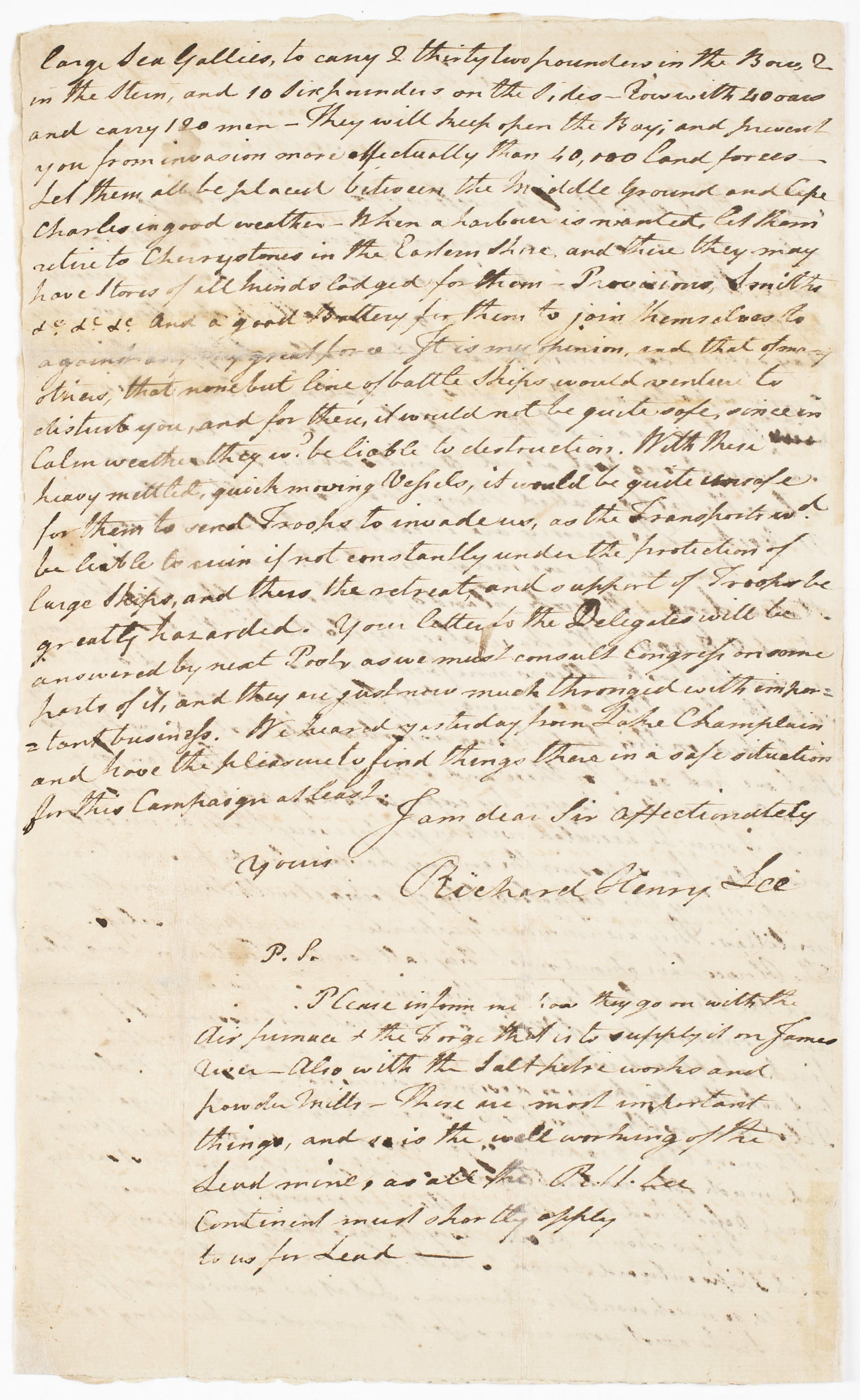 Lee to Page, September 23, 1776