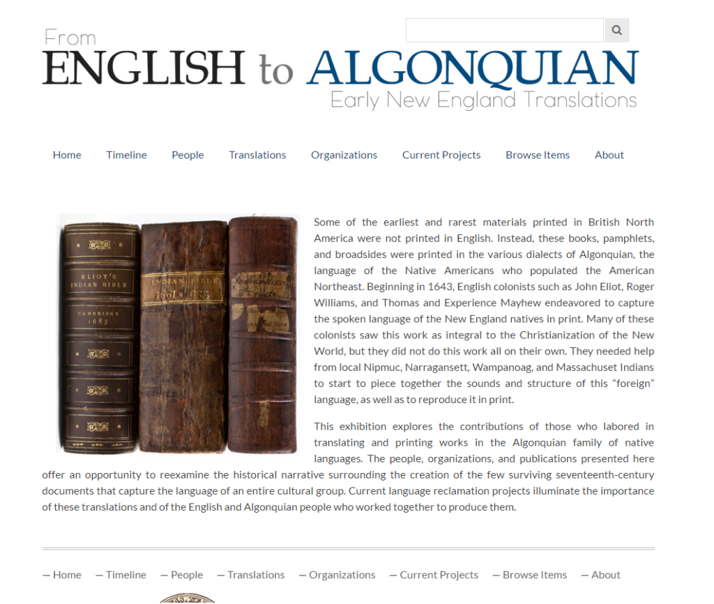 English to Angonquin screenshot