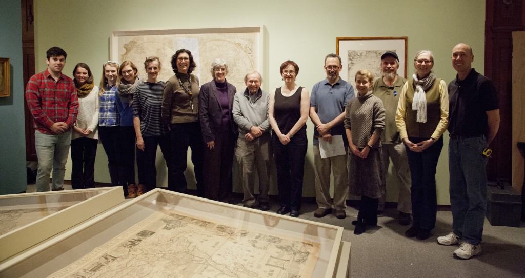 The AAS staff and the Holy Cross students, faculty, and staff involved in the exhibition.