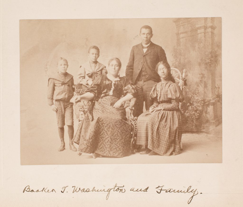 Booker T Washington and family