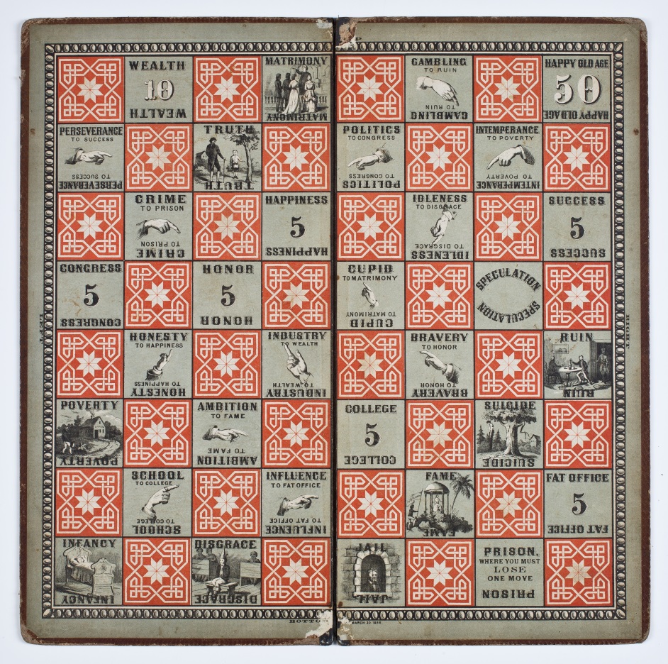 The Checkered Game of Life. Springfield, Mass.: Published by Milton Bradley & Co., 1866.