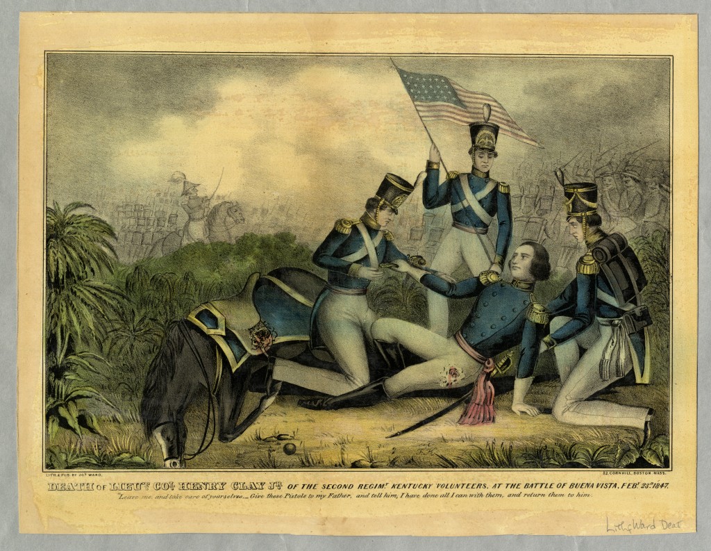 "Death of Lieut. Col. Henry Clay Jr. of the Second Regim. Kentucky Volunteers," by Jos. Ward, ca. 1847.