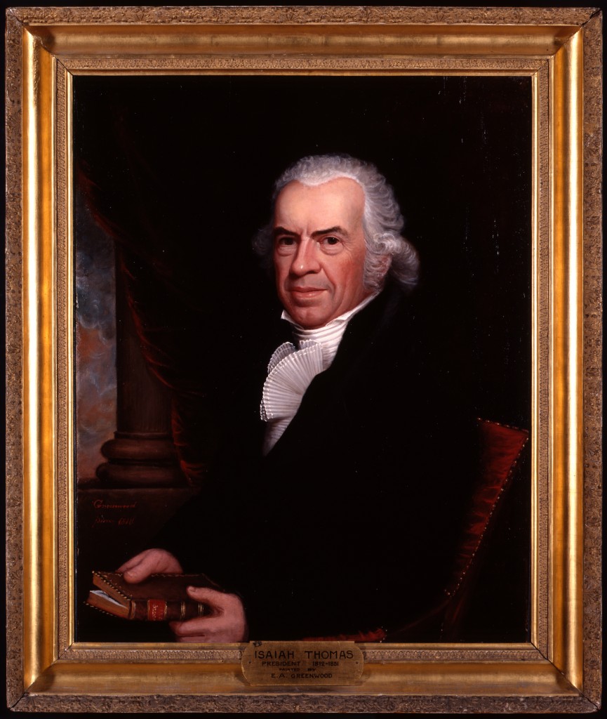 Portrait of Isaiah Thomas by Ethan Allen Greenwood, 1818
