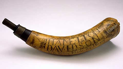 Hamilton Davidson horn by Jacob Gay, 1772. Courtesy of Historic Deerfield, Inc., Deerfield, Mass.