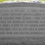 Grave of Amy Britnell and James Loader, Pleasant Grove City Cemetery, Pleasant Grove, Utah.