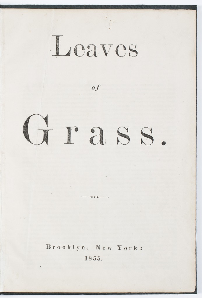 leaves of grass title page