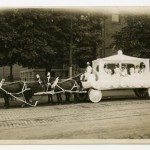Float representing St. Vincent's Hospital, Charity Circus, Worcester, July 15, 1909